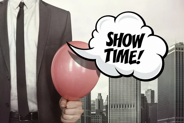 Show time text on speech bubble — Stock Photo, Image