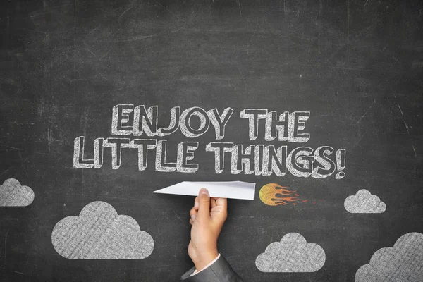 Enjoy the little things concept — Stock Photo, Image