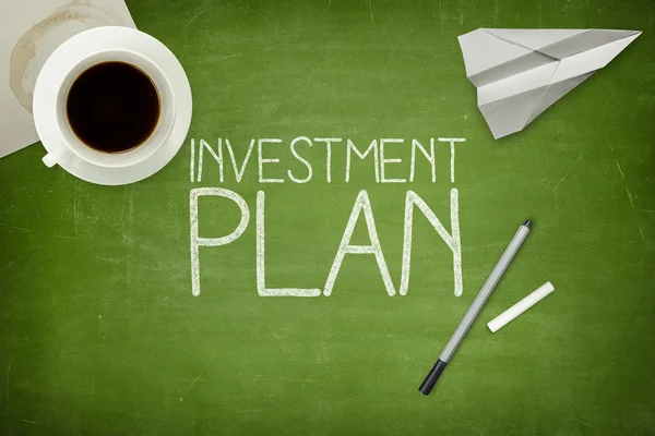 Investiční plán koncepce — Stock fotografie