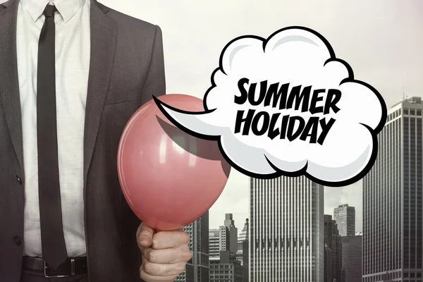 Summer holiday text on speech bubble — Stock Photo, Image