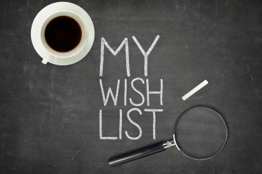 My wish list concept  clipart