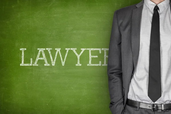 Lawyer on blackboard — Stock Photo, Image