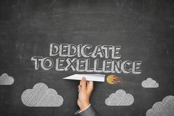 Dedicate to excellence concept — Stock Photo, Image