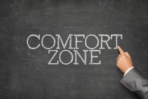 Konfor bölgesi metin yazı tahtası üzerinde