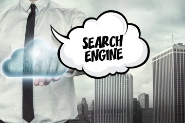 Arama motoru metin işadamı ile bulut bilgi işlem konulu