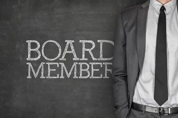 Board member on blackboard — Stock Photo, Image