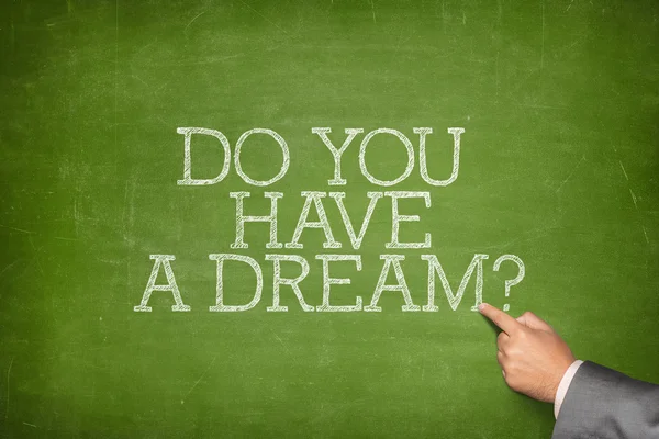 Do you have a dream text on blackboard — Stock Photo, Image