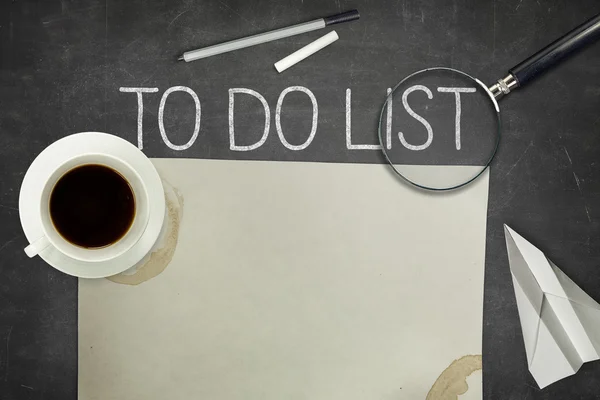 To do list concept on blackboard — Stock Photo, Image