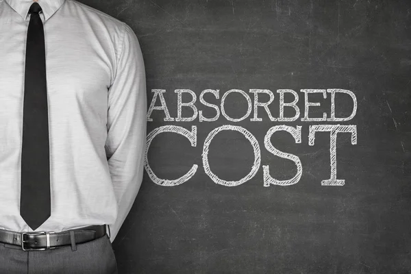 Absorbed cost text on blackboard — Stock Photo, Image