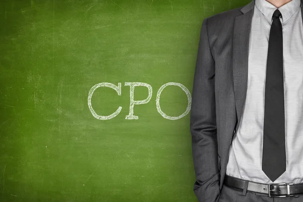CPO on blackboard — Stock Photo, Image