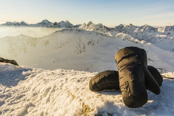 Mittens and mountain ridge. — Stock Photo, Image