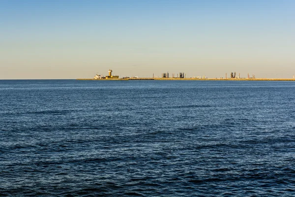 Infrastructure waterfront in Gdansk. — Stock Photo, Image