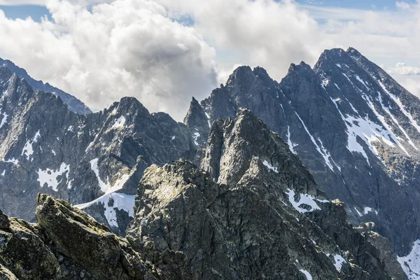 Szczyty w Tatrach Wysokich. — Zdjęcie stockowe