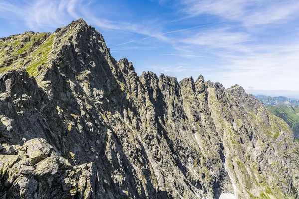 Szczyt Hruby i Ridge. — Zdjęcie stockowe