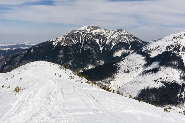 Kış koşullarında güzel dağ Kominiarski Wierch (Kominy Tylkowe) — Stok fotoğraf