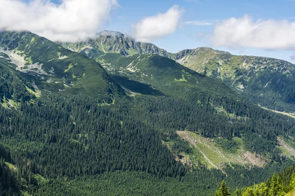 Paisaje de verano de las montañas occidentales de Tatra — Foto de Stock