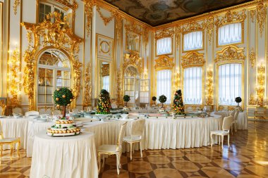 The interior of the Catherine Palace in Tsarskoye Selo (Pushkin) clipart
