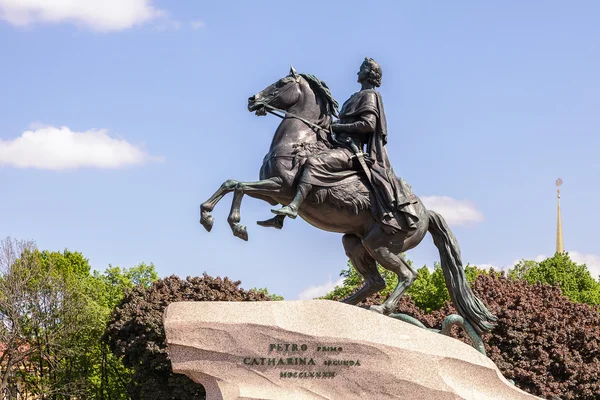 Bronzové jezdec - památník Petra Velikého v Petrohradu, — Stock fotografie