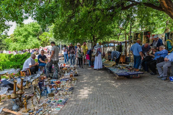 Tbilissi Géorgie Mai 2019 Marché Aux Puces Dry Bridge — Photo