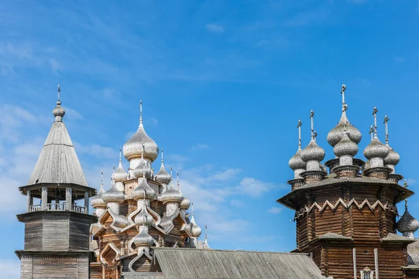Kizhi Eiland Houten Architectuur Van Kizhi Pogost Rusland — Stockfoto