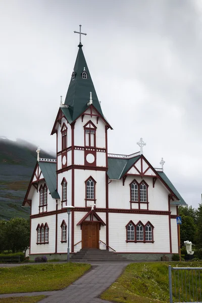 Igreja de madeira na Islândia — Fotografia de Stock