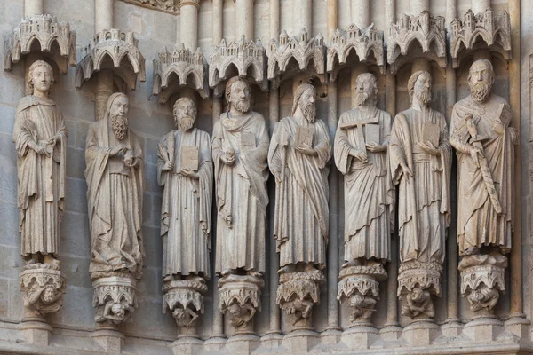 Facade of the cathedral in Amiens — Stock Photo, Image