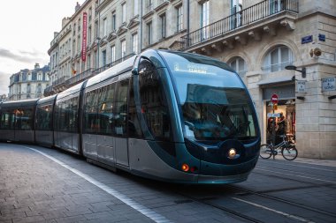 Fransa Bordeaux merkezi tramvay