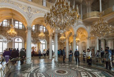 Interior of State Hermitage (Winter Palace), St.Petersburg, Russ clipart