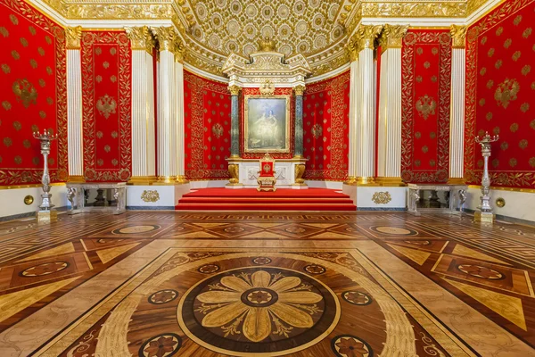 Pequeño Salón del Trono del Palacio de Invierno, San Petersburgo — Foto de Stock