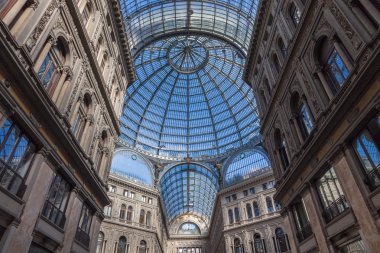 Galleria Umberto I in Naples, Italy clipart