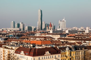 Viyana, modern binalar Üstten Görünüm