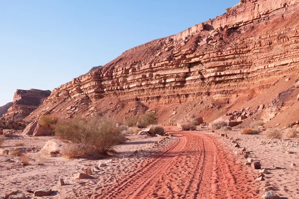 The road in the Negev desert — Stock Photo, Image