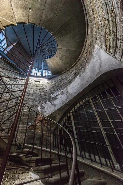 Spiral staircase to the colonnade of St. Isaac's Cathedral in St — Stock Photo, Image