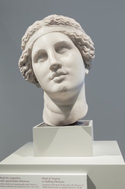Head of Singing or Talking Dionysus in the Altes Museum, Berlin clipart