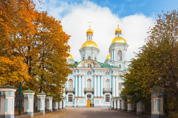 Св. Николаевский морской собор в Санкт-Петербурге, Россия — стоковое фото