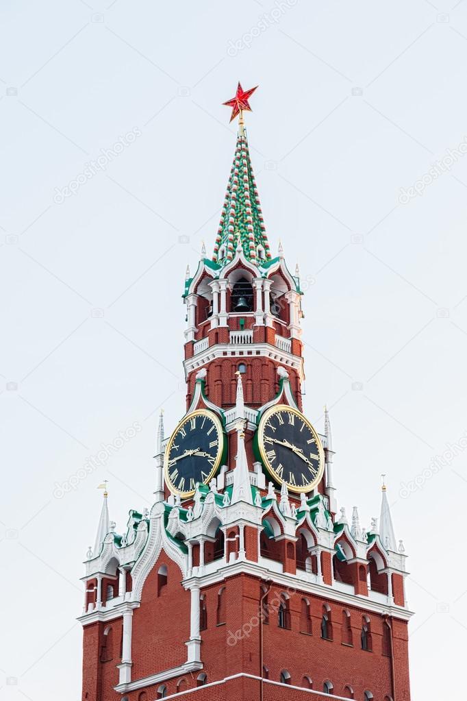 The Spasskaya (Saviour) Tower of the Moscow Kremlin, Russia