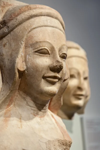 Marble heads in the Egyptian Museum of Berlin — Stock Photo, Image