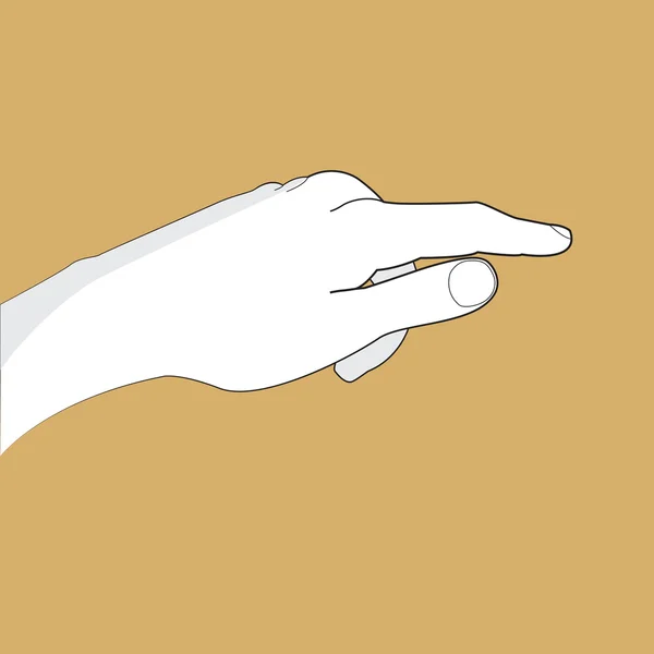 Point the finger — Stock Vector