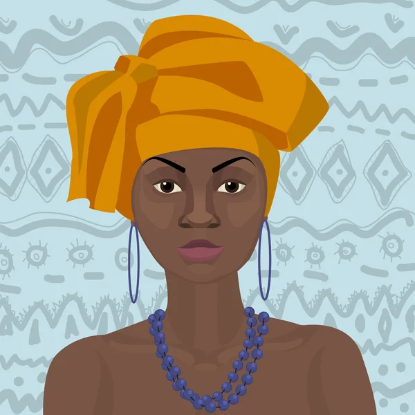 Frauenporträt aus Afrika — Stockvektor