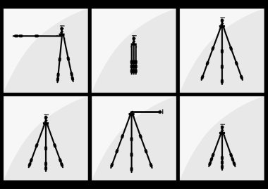  fotoğrafçı tripod seti