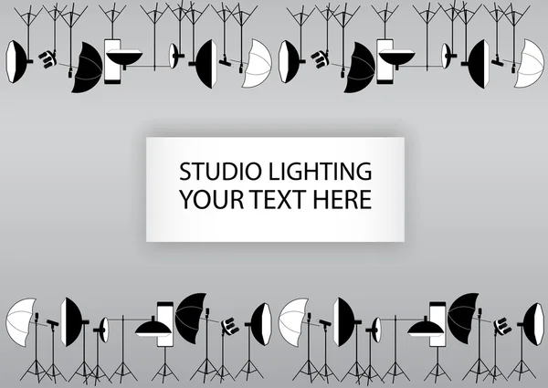 Fotograf Studio Beleuchtungsset — Stockvektor