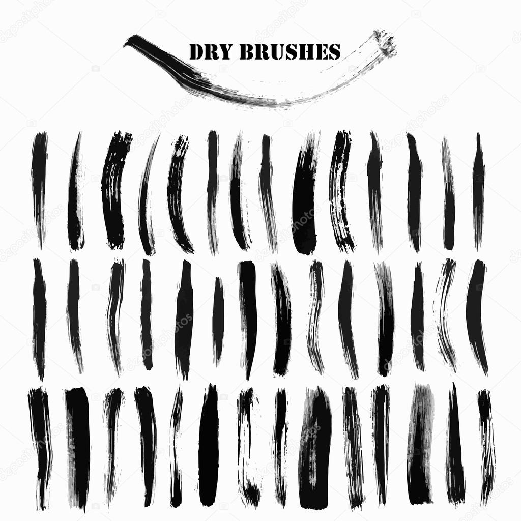 dry brush smears