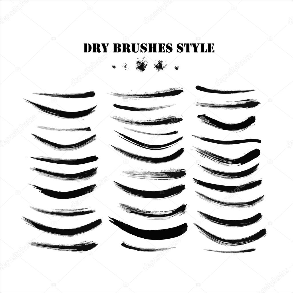 dry brush smears