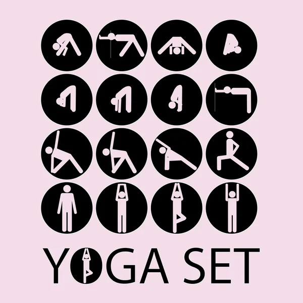 Yoga stokmens — Stockvector