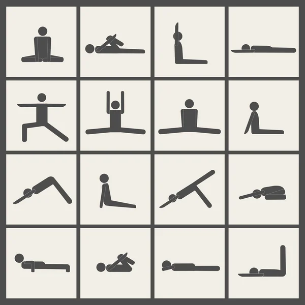 Palo de yoga hombre — Archivo Imágenes Vectoriales