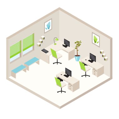 izometrik ofis odası
