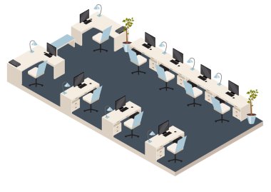 izometrik ofis odası
