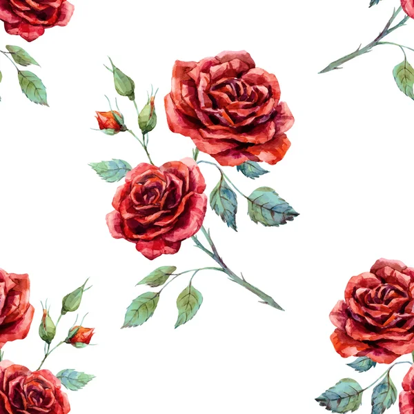 Aquarelle motif rose — Image vectorielle