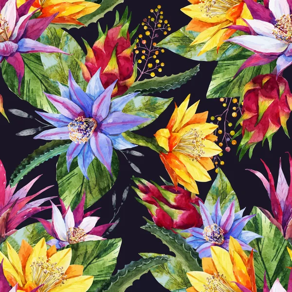 Aquarelle motif tropical — Image vectorielle