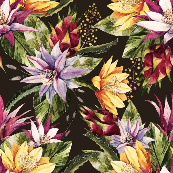 Aquarelle motif tropical — Image vectorielle